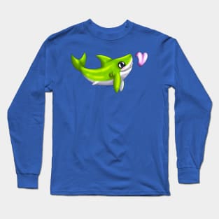 Shark Bites! (Green) Long Sleeve T-Shirt